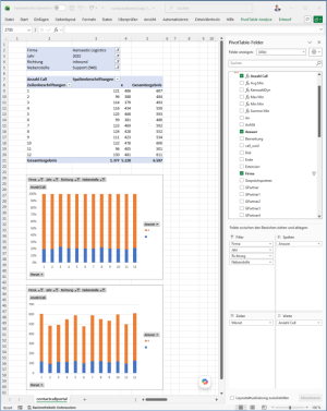 Screenshot MS Excel