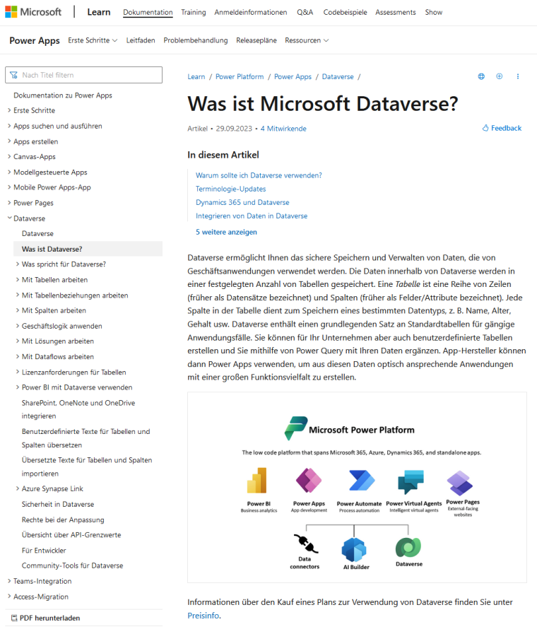 Microsoft Website msdataverse760