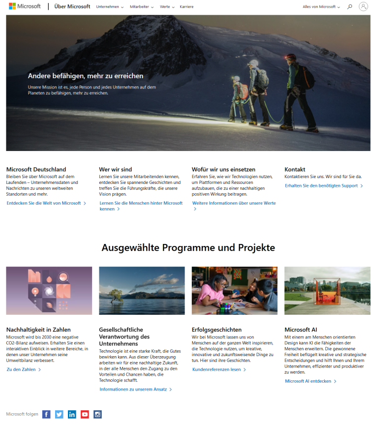 Microsoft Website msinternet760